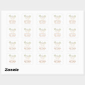 Schattige Boerderij Barn Baby shower Vierkante Sticker (Vel)