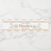 Schattige Boerderij Barn Baby shower Waterfles Etiket (Enkel label)