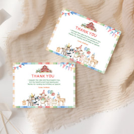 Schattige Boerderij Barnyard Verjaardag Bedankt