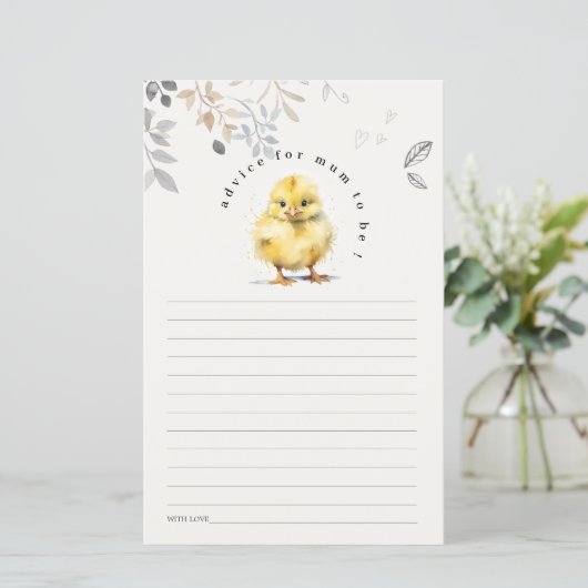 Schattige Boerderij Chick Floral advies voor moede (Staand voorkant)