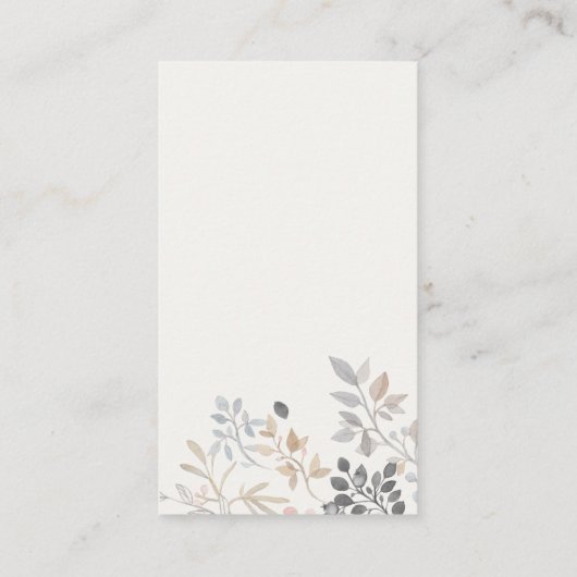 Schattige Boerderij Chick Floral Diaper Raffle Bab Informatiekaartje (Achterkant)