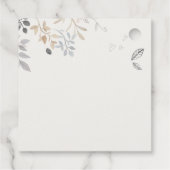 Schattige Boerderij Chick Waterverf Bloemen Baby s Bedankjes Labels (Achterkant)