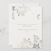 Schattige Boerderij Chick Waterverf Bloemen Baby s Kaart (Achterkant)