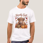 Schattige Boerderij Dier Herfst Herfst Seizoen Gif T-shirt (Voorkant)