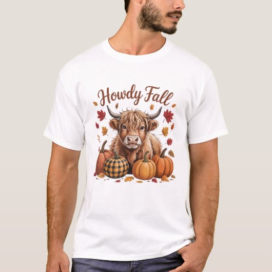 Schattige Boerderij Dier Herfst Herfst Seizoen Gif T-shirt (Voorkant)