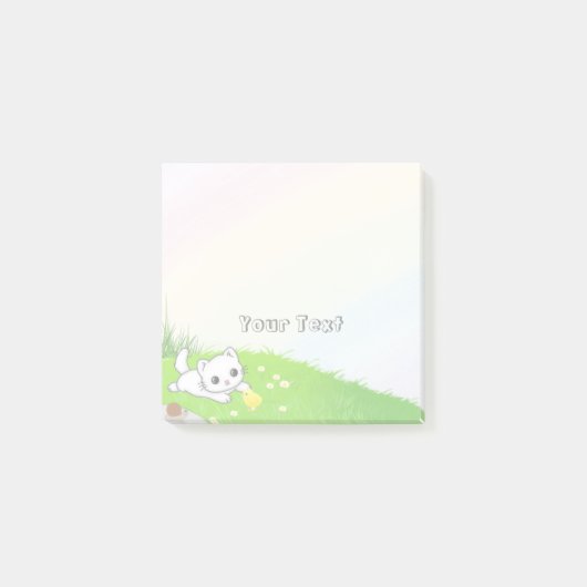 Schattige Boerderij Dierenkat Kinder Regenboog Post-it® Notes (Voorkant)