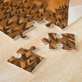 Schattige Boerderij Dierenportret Gingham Check - Legpuzzel (Zijkant)