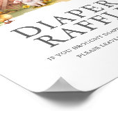 Schattige Boerderij Dierenschuur Luier Raffle Sign Poster (Hoek)