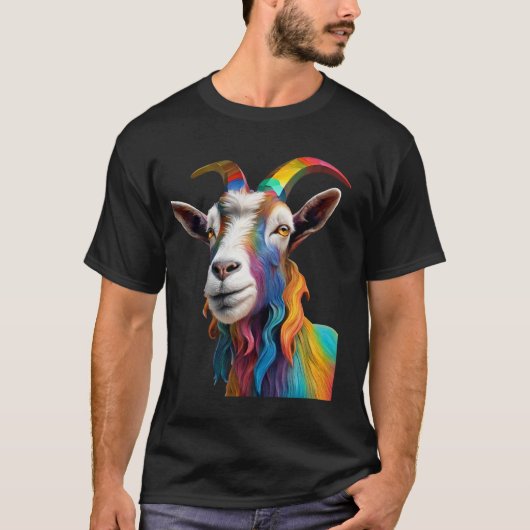 Schattige Boerderij Dierlijke Geit Billy Geit Boer T-shirt (Voorkant)