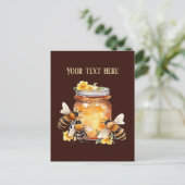 Schattige Boerderij Fresh Honey voeg berichtlevera Briefkaart (Staand voorkant)