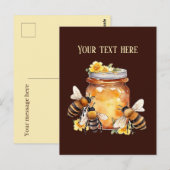 Schattige Boerderij Fresh Honey voeg berichtlevera Briefkaart (Voorkant / Achterkant)