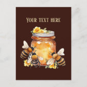 Schattige Boerderij Fresh Honey voeg berichtlevera Briefkaart (Voorkant)