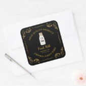 Schattige Boerderij Fresh Milk Square Label (Envelop)
