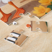 Schattige Boerderij Gooses gepersonaliseerd Legpuzzel (Zijkant)