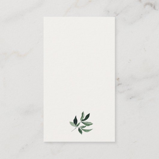 Schattige Boerderij Koe Bladblad Luier Raffle Baby Informatiekaartje (Achterkant)