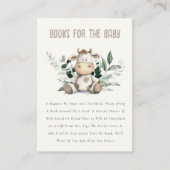 Schattige Boerderij Koe gebladerte boeken voor Bab Informatiekaartje (Voorkant)