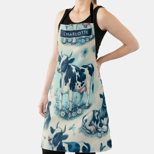 Schattige Boerderij Koe Naadloos Schort (Insitu)