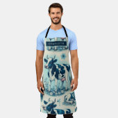  Schattige Boerderij Koe Naadloos Schort (Gedragen)