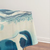 Schattige Boerderij Koe Naadloos Tafelkleed (Voorbeeld)