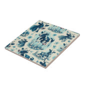  Schattige Boerderij Koe Naadloos Tegeltje (Zijkant)