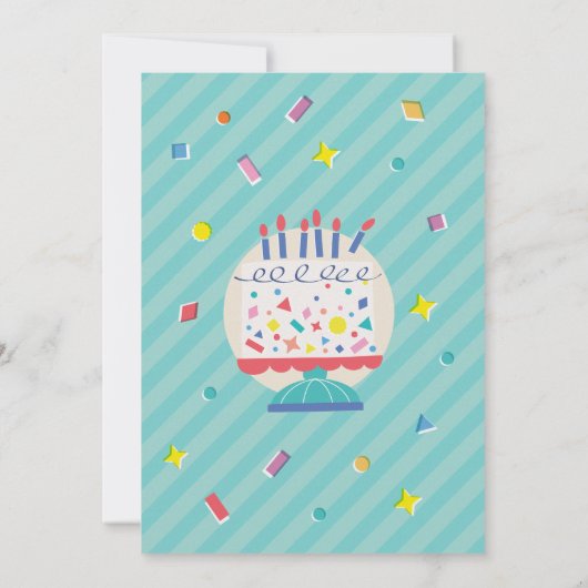 Schattige Boerderij Party Animal Birthday Invitati Kaart (Achterkant)