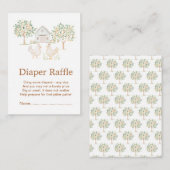 Schattige Boerderij Schuur Baby shower Luier Raffl Informatiekaartje (Voorkant / Achterkant)