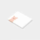 Schattige Boerderij van varkens Dierengezicht Post-it® Notes (Schuin)