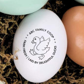 Schattige Boerderij Verse eendeneieren Rubberstempel