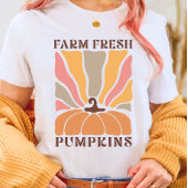 Schattige Boerderij Verse Herfst Pompoen Seizoen T-shirt