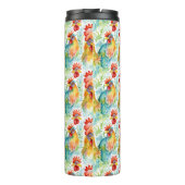 Schattige Boerderij Waterverf kippen Thermosbeker (Achterkant)