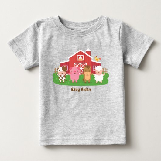 Schattige boerderijdieren baby (Voorkant)