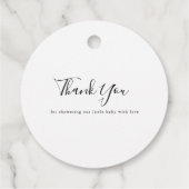 Schattige Boerderijdieren Baby shower Dank u Bedankjes Labels (Achterkant)