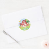 Schattige Boerderijdieren Baby shower Dank u Ronde Sticker (Envelop)