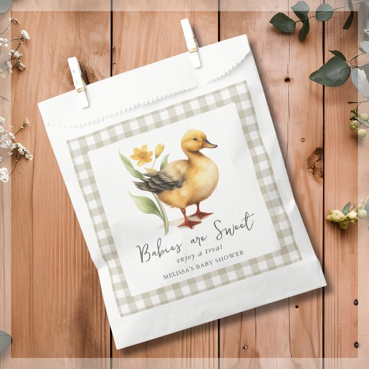 Schattige Boerderijen eendenvlees Baby shower Bedankzakje