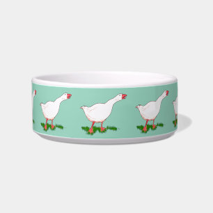 schattige boerderijen gans voerbakje