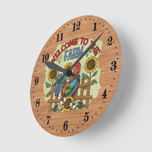 schattige boerenliefhebbers ronde klok (Hoek)
