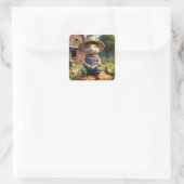 Schattige boerenmuis Sticker (Tas)