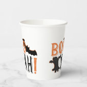 schattige boezem met halloween papieren bekers (Links)