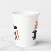 schattige boezem met halloween papieren bekers (Rechts)