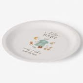 Schattige Boho Baby Meisje Kleding Baby shower Papieren Bordje (Gekanteld)