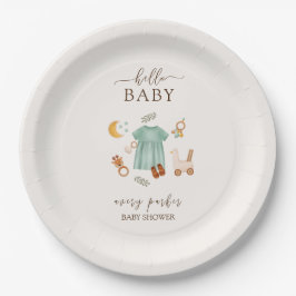 Schattige Boho Baby Meisje Kleding Baby shower Papieren Bordje