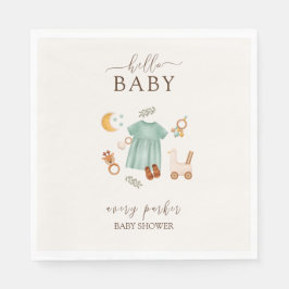 Schattige Boho Baby Meisje Kleding Baby shower Servet