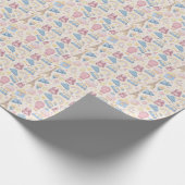 Schattige Boho Baby Shower Cadeaupapier (Hoek)