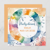 Schattige BOHO Baby shower Custom (Voorkant / Achterkant)