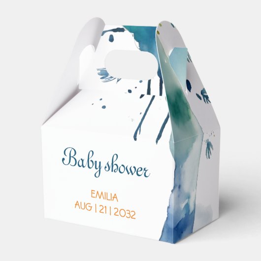 Schattige BOHO Baby shower Custom Bedankdoosjes (Voorkant Zijde)