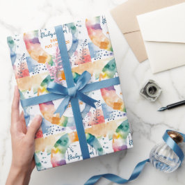 Schattige BOHO Baby shower Custom Cadeaupapier