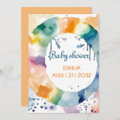 Schattige BOHO Baby shower Custom Kaart (Voorkant / Achterkant)
