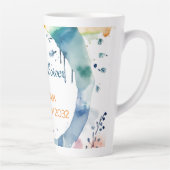 Schattige BOHO Baby shower Custom Latte Mok (Rechts)