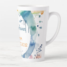 Schattige BOHO Baby shower Custom Latte Mok