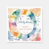 Schattige BOHO Baby shower Custom Servet (Voorkant)